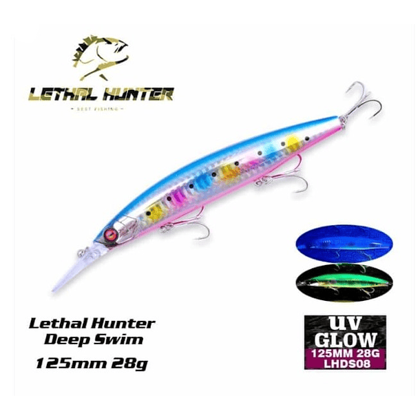 Lethal Hunter Deep Swim 125 S 28gr. UV GLOW 4