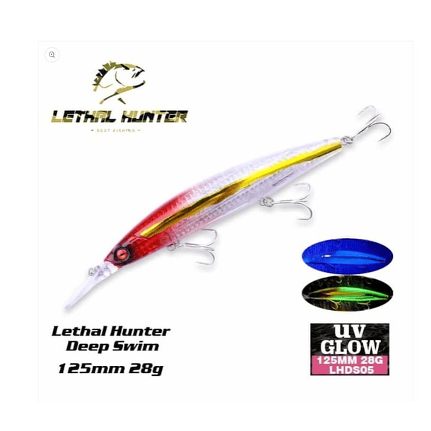 Lethal Hunter Deep Swim 125 S 28gr. UV GLOW 7