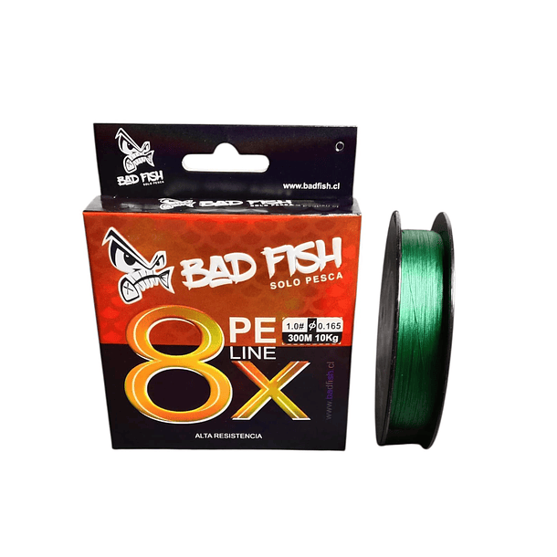 Bad Fish 8X PE LINE / 300mt. VERDE