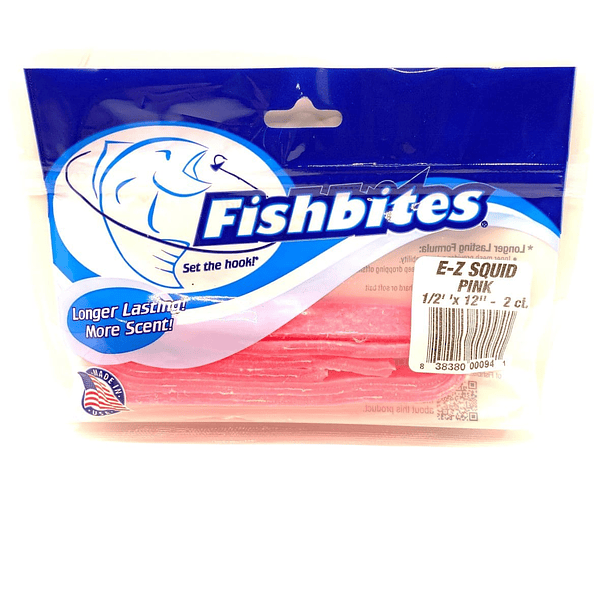 FISHBITES® Calamares (Squid)  PINK  - EZ DE MAYOR DURACIÓN 