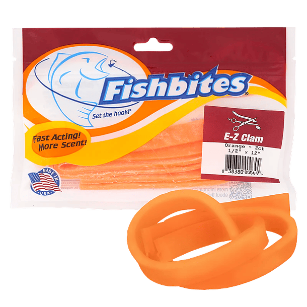 FISHBITES® Almeja (Clam) EZ - Orange FA (Acción Rápida)