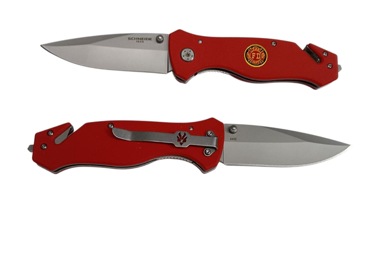 NAVAJA SCHNEIDE TAKTIK FEUER ROJO 440C G10