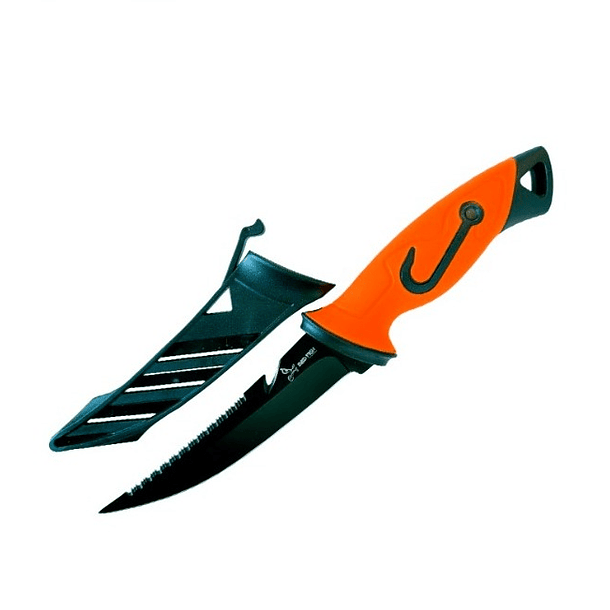 BADFISH Cuchillo Filetero 28.3cm. / Negro-Naranja 2