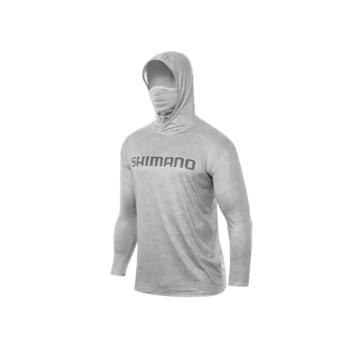 ウェア SHIMANO Polera SHIMANO UPF+50 long Sleeve Hood - Gris Claro XXL