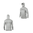 Polera SHIMANO UPF+50 long Sleeve Hood - Gris Claro 2