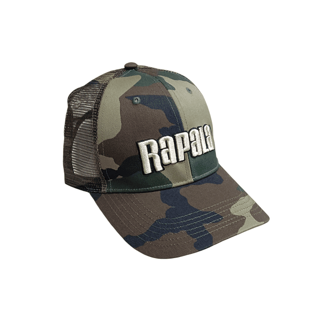 Gorro Rapala Camuflado con Malla / Logo Bordado