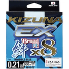 OWNER KIZUNA EX PE X8 0.21 mm. 300Mts  16.8kg.– Invisible Blue 1