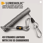 Lureholic Lanyard 1.2mt. 49-Braid SUS316 1