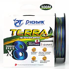 Pioneer TERRA 8x Braid PE 2.0  30lb. 300mt. Multicolor 1