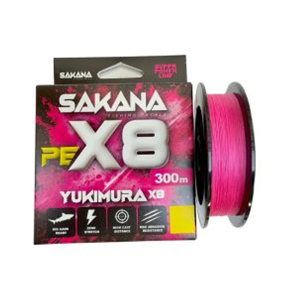 SAKANA Multifilamento YUKIMURA X8 300mt. PINK