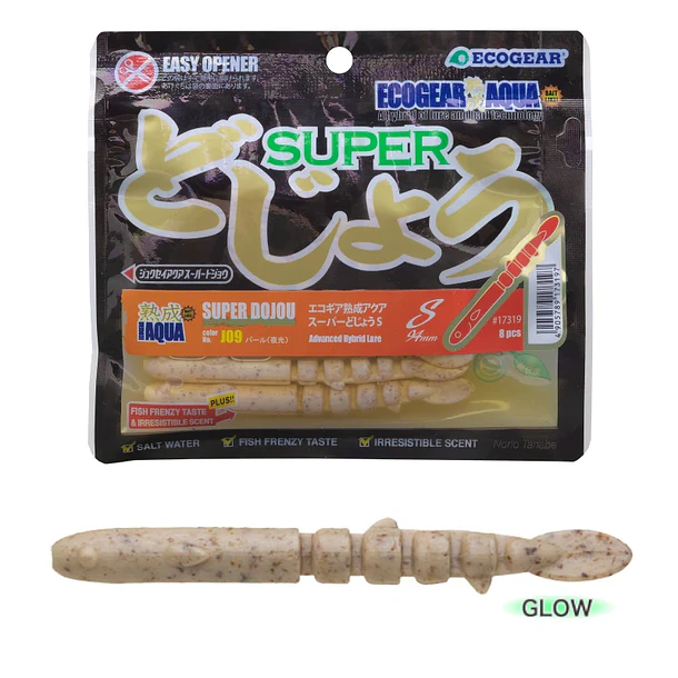 Vinilo EcoGear Jukusei Aqua Super Dojou - Size S 94mm.  J09 PEARL GLOW