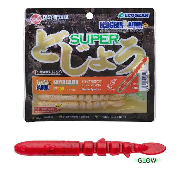 Vinilo EcoGear Jukusei Aqua Super Dojou - Size S 94mm.  J08 RED SHRIMP