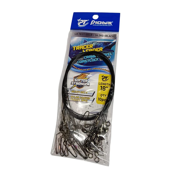 Pioneer Wire Tracer - Leader de Acero 80lb. 45cm.