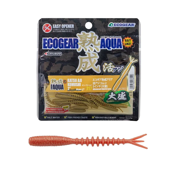 Vinilo EcoGear Jukusei Aqua Katsu Aji Komushi 2″ 18 unid. 1