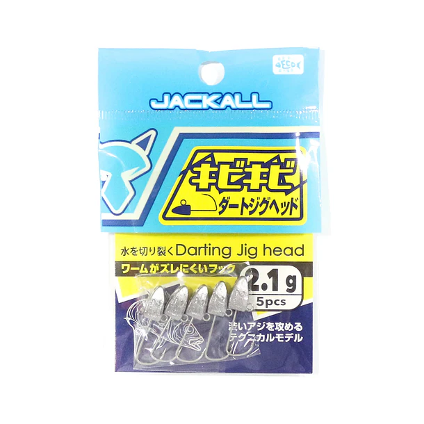 Jackall Kibikibi Darting Jighead 2.1 gr. 5pcs. 1
