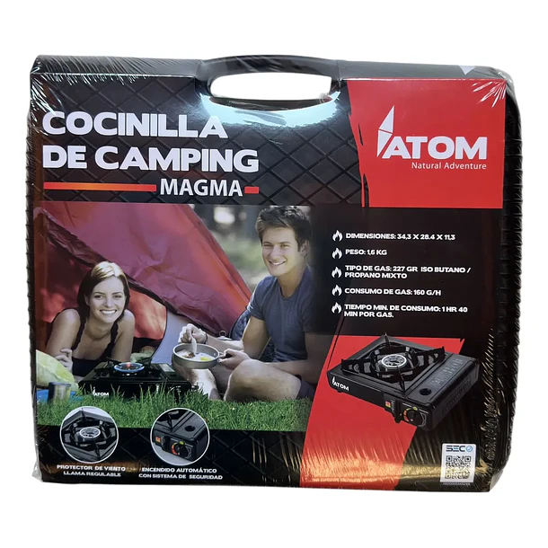 Cocinilla a Gas Portátil Atom Magma  2