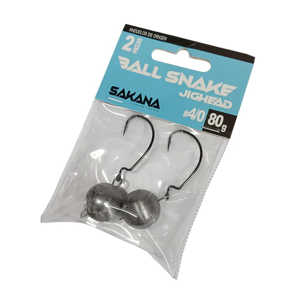 SAKANA Jighead BALL SNAKE  #4/0  80gr. 
