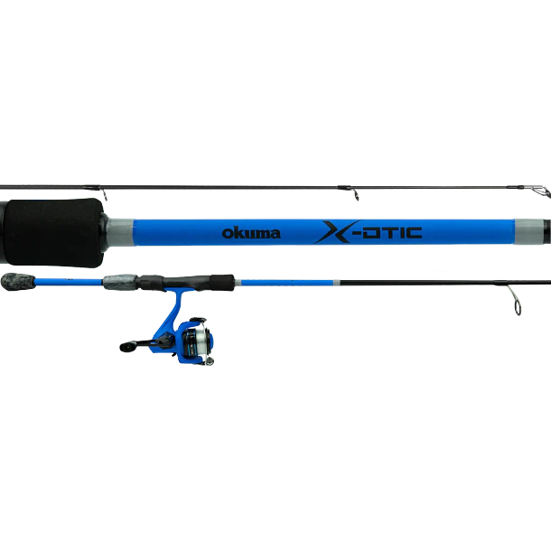 Combo Okuma X-OTIC 1.80MT. 6-12lbs.  5-14 gr. señuelo + Carrete 2000 1