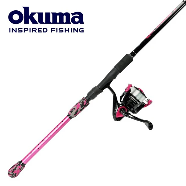 Combo Okuma Fin Chaser X Rosa 1.80mt. 6-12lb + Carrete 2000 1