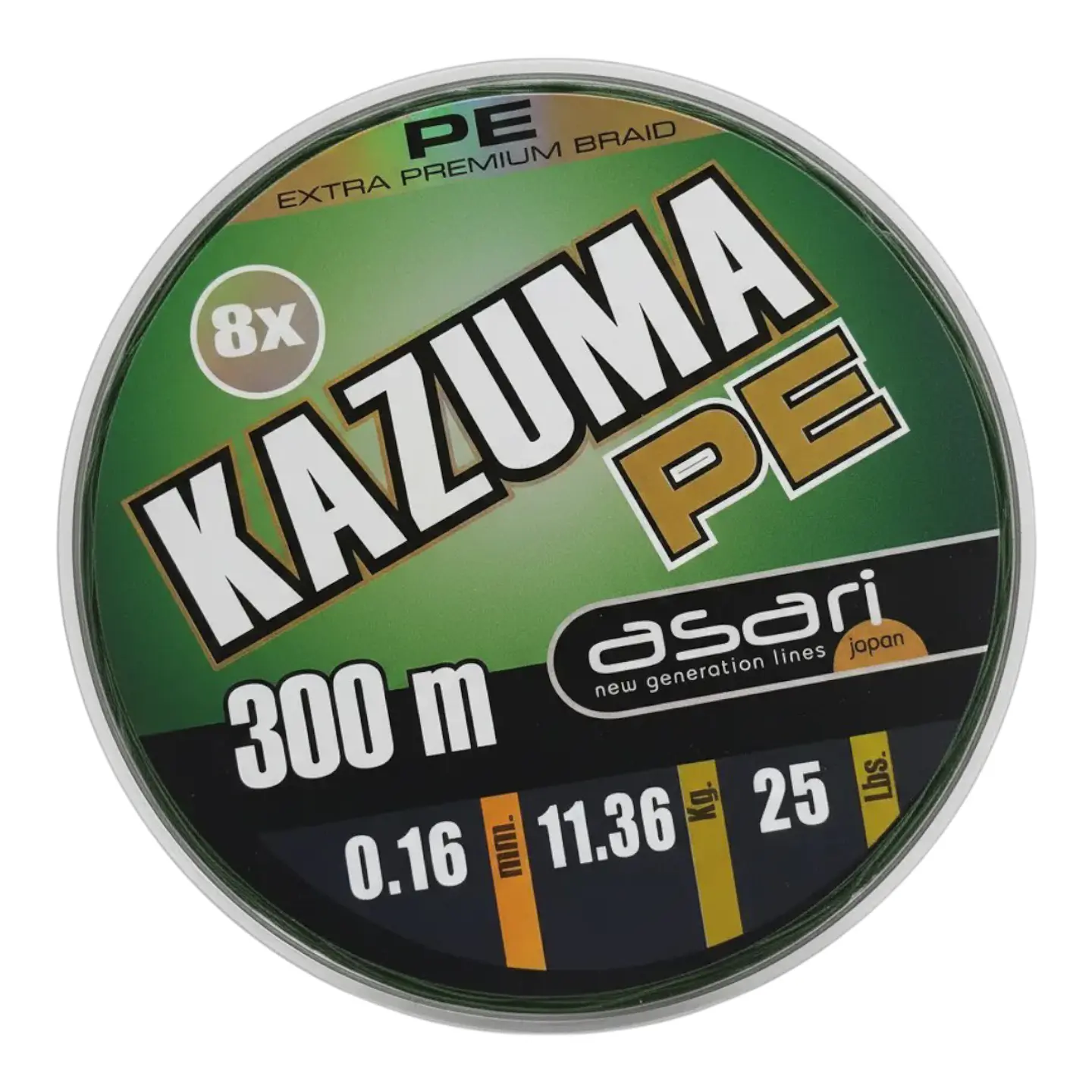 Linea De Pesca Asari Trenzada Kazuma 0,16 8x Pe 300 1