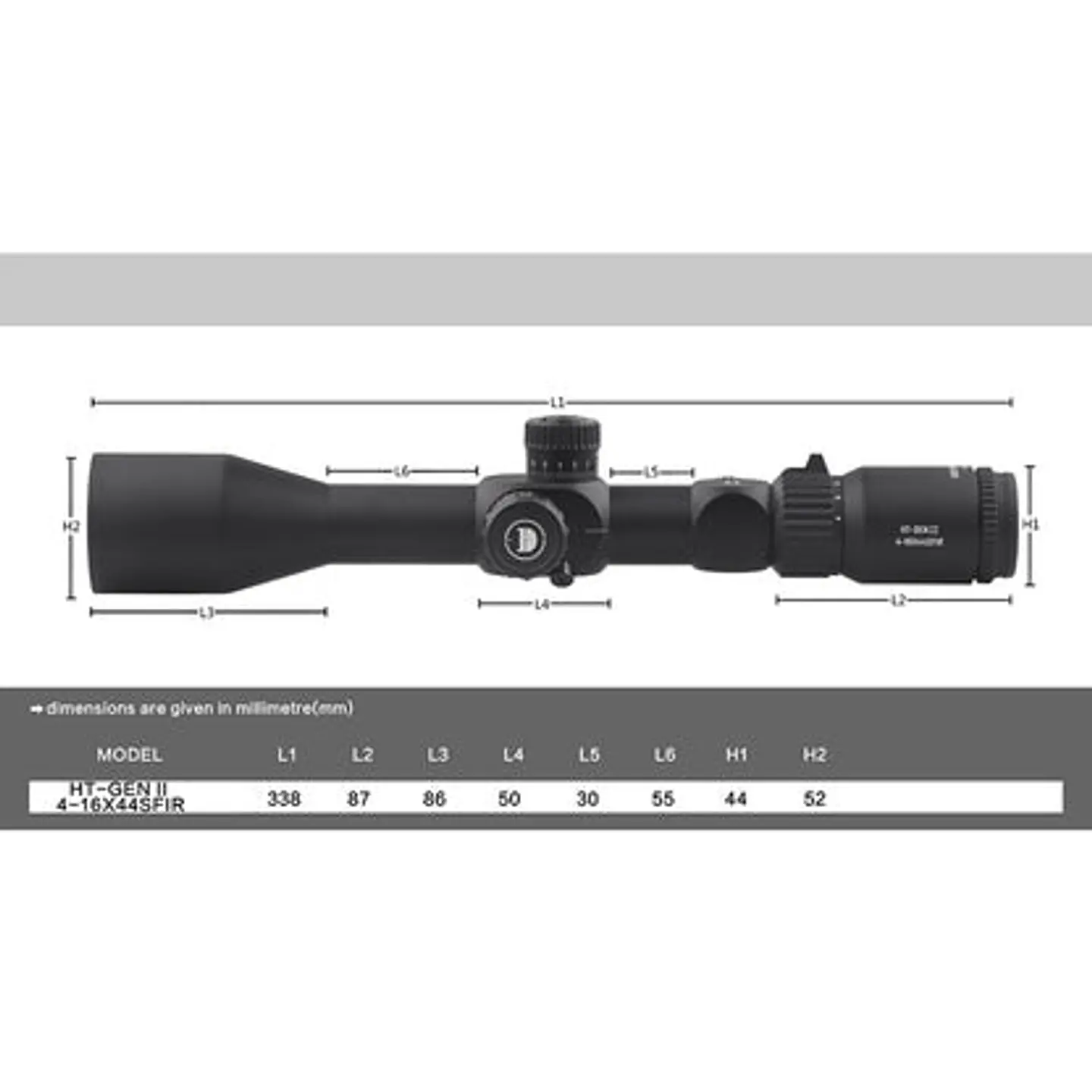 Mira Discovery Ht 4 x 16 x4    Primer Plano Focal 3