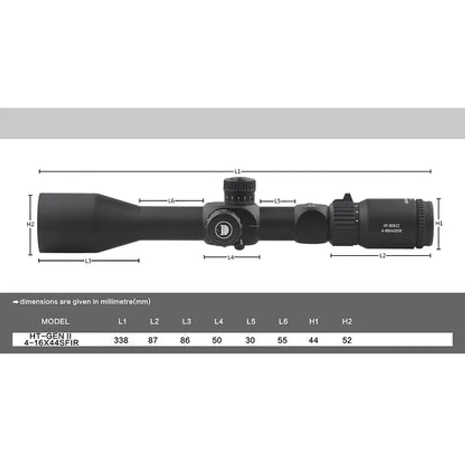 Mira Discovery Ht 4 x 16 x4    Primer Plano Focal 3