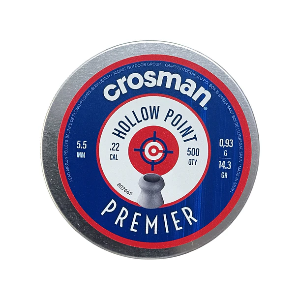 Poston Premier Hollow Pointn 5,5 14,3 gr 500 un