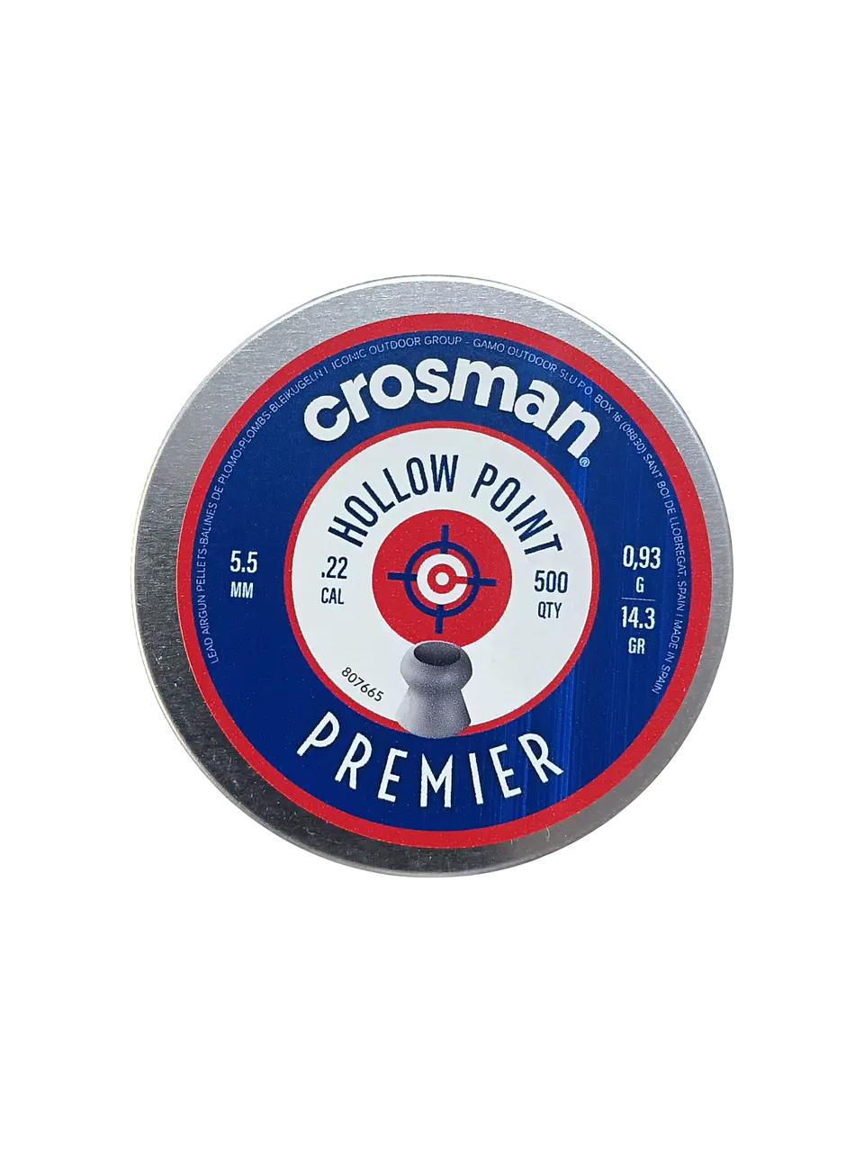 Poston Premier Hollow Pointn 5,5 14,3 gr 500 un 1