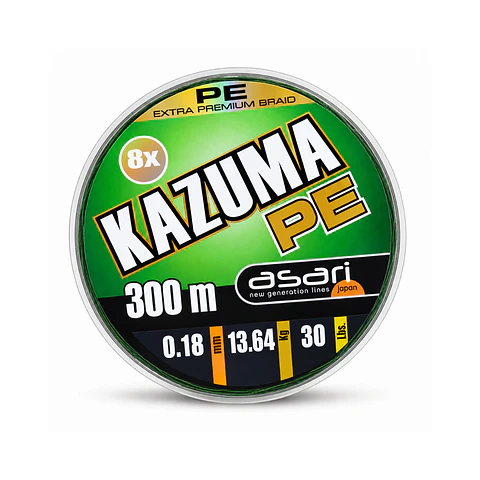 Linea De Pesca Asari Trenzada Kazuma 0,18 8x Pe 300