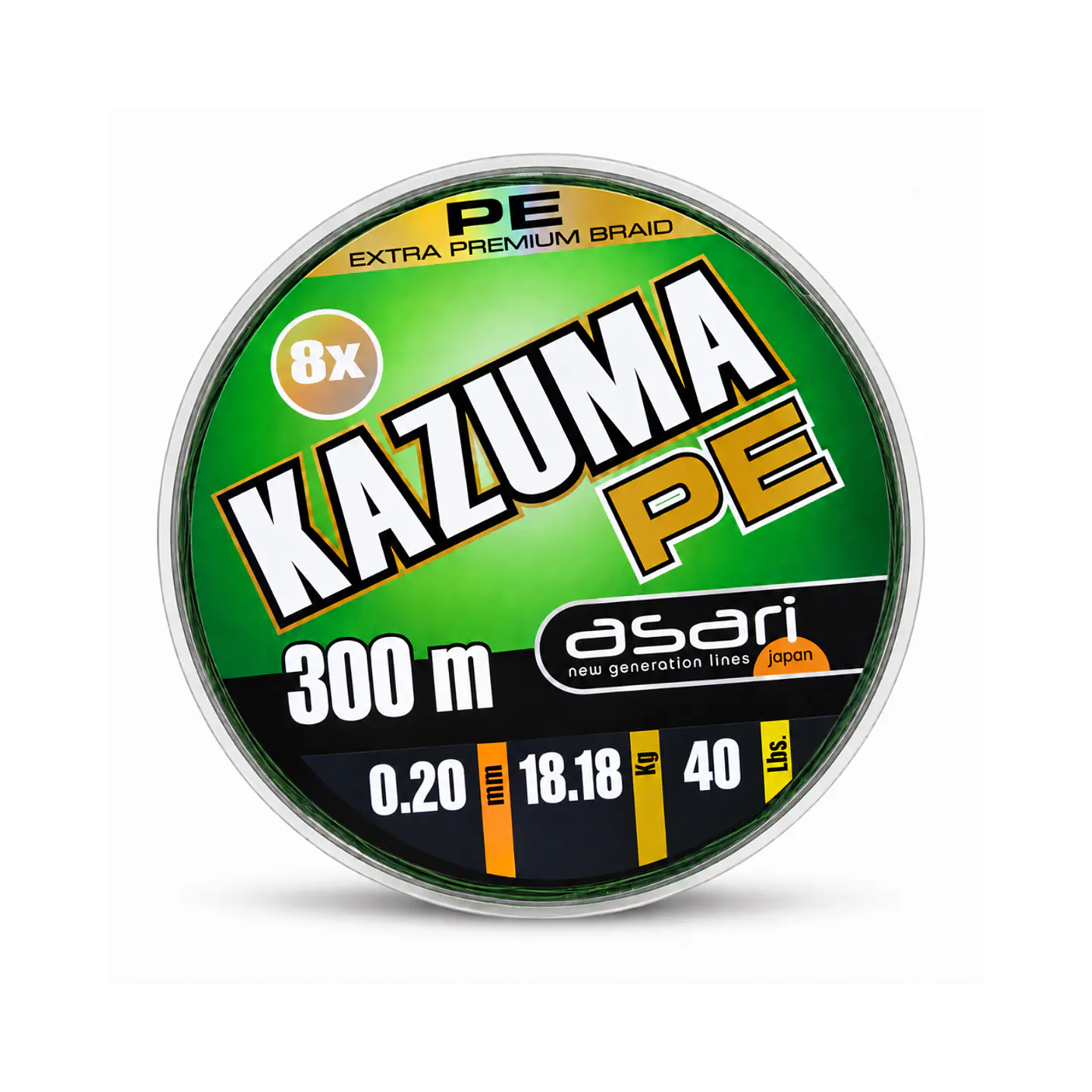 Linea De Pesca Asari Trenzada Kazuma 0,20 8x Pe 300 1