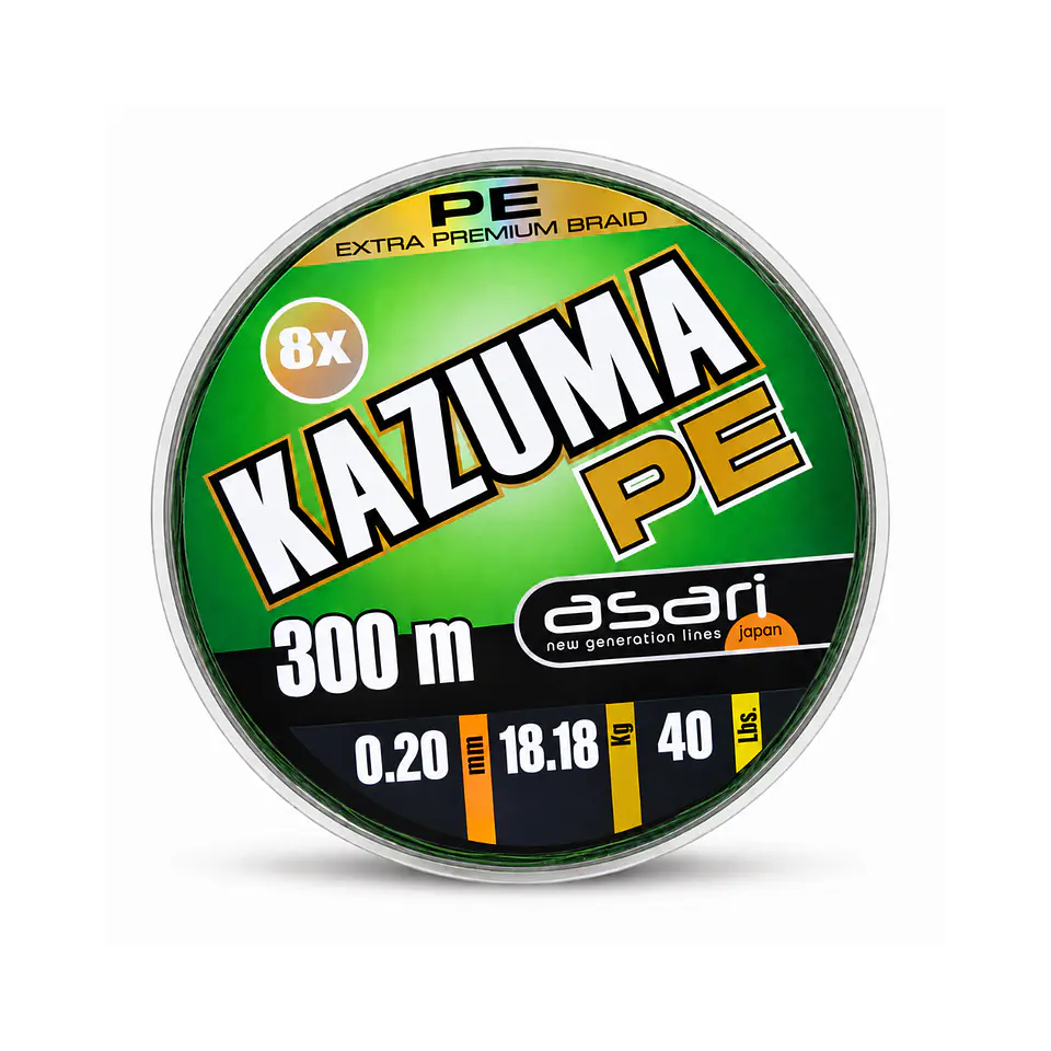 Linea De Pesca Asari Trenzada Kazuma 0,20 8x Pe 300 1