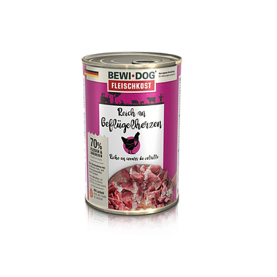 Bewidog Lata Perro Corazón Ave 400 gr
