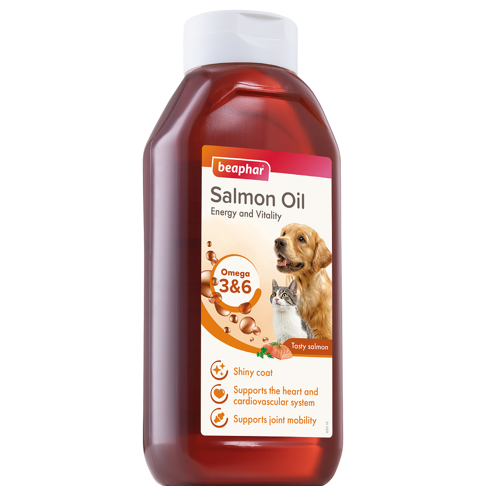 Aceite de salmón Beaphar para perros y gatos 430 Ml