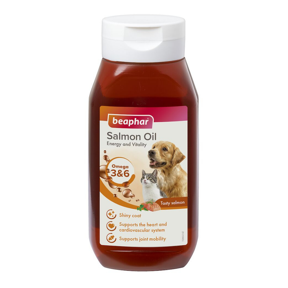Aceite de salmón Beaphar para perros y gatos 430 Ml
