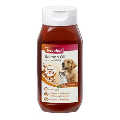 Aceite de salmón Beaphar para perros y gatos 430 Ml
