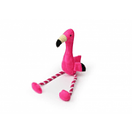 Juguete para perro peluche flamenco con cuerda BRNX