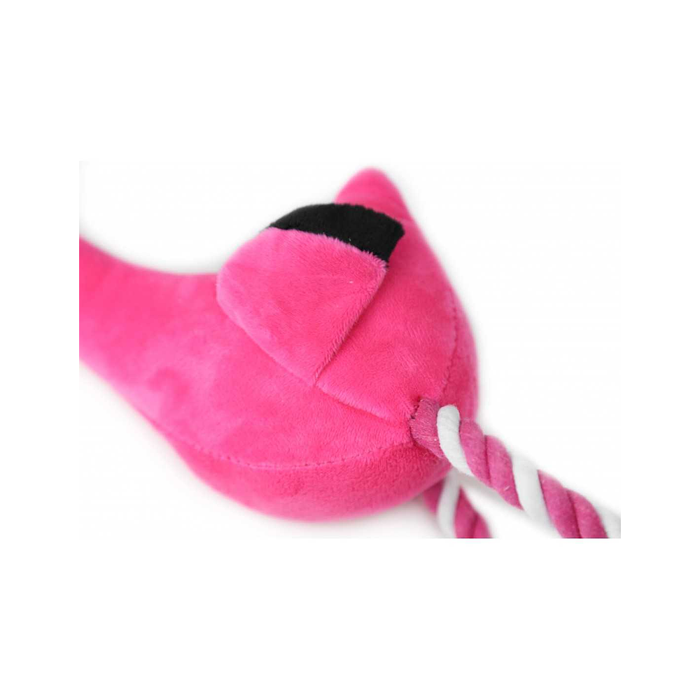 Juguete para perro peluche flamenco con cuerda BRNX