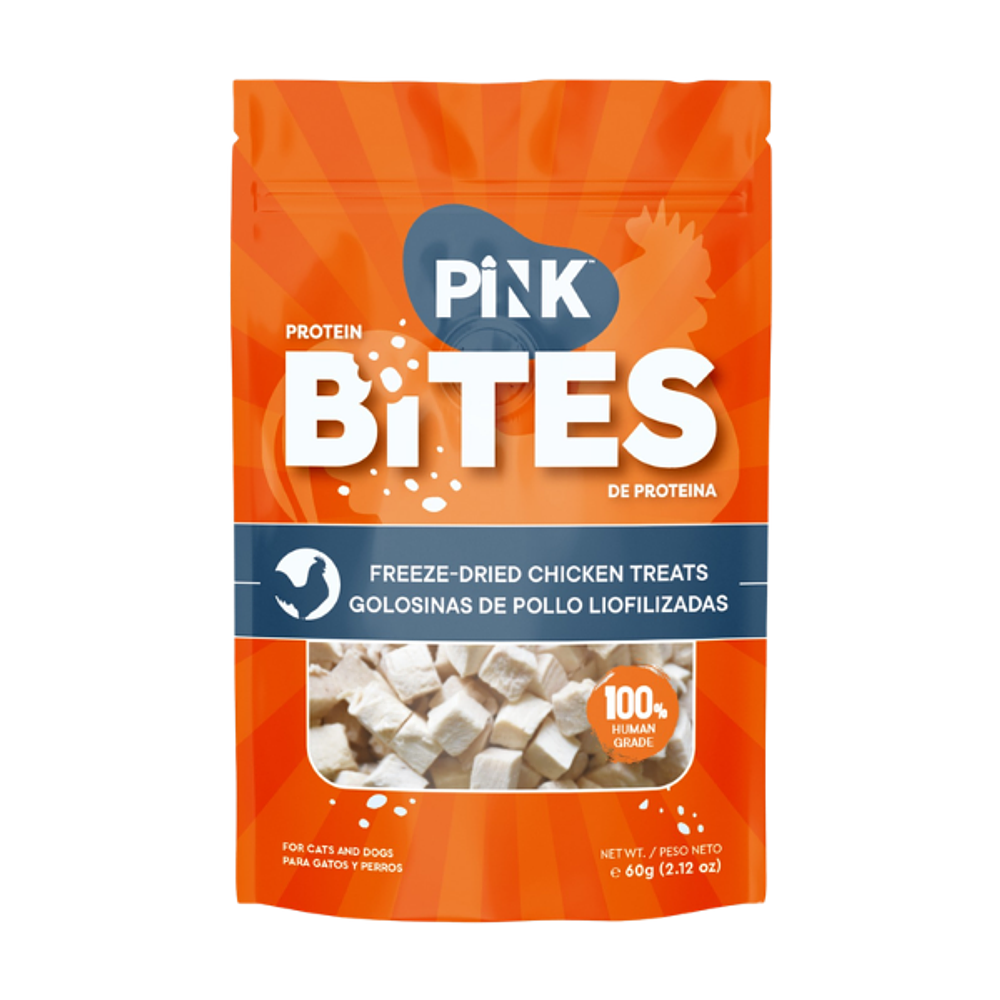 Pink Bites Pollo para Perros y Gatos 60 g