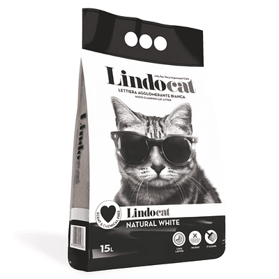 Arena Gato Lindocat Natural White 15L