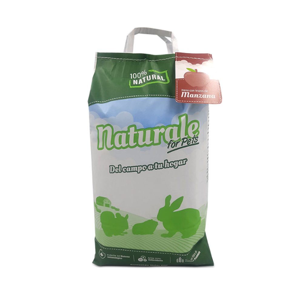 Heno de Ballica Manzana Naturale For Pets – 600 grs