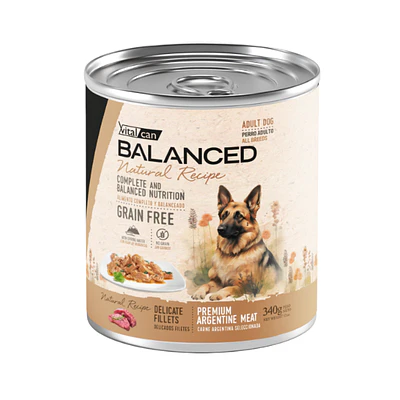 Balanced Natural Recipe Perro Delicados Filetes Carne 340 Gr