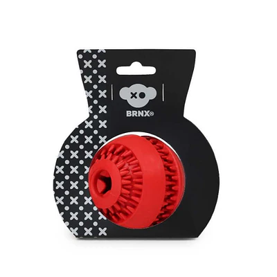 Juguete Perros Pelota Brnx Dispensadora Goma Roja - 8cm Rojo