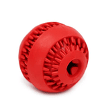 Juguete Perros Pelota Brnx Dispensadora Goma Roja - 8cm Rojo