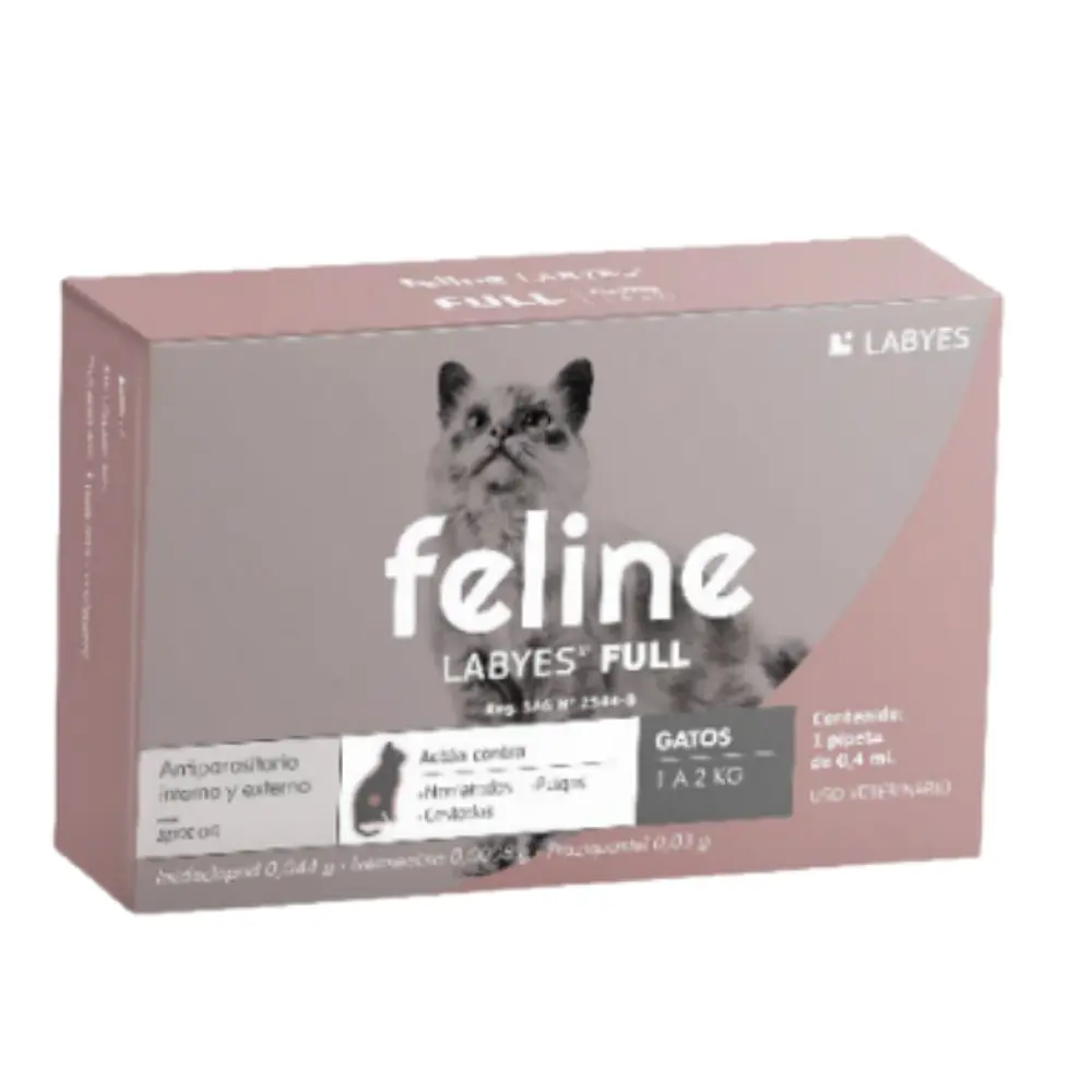 Antiparasitario Feline Labyes Full 1 a 2 kg