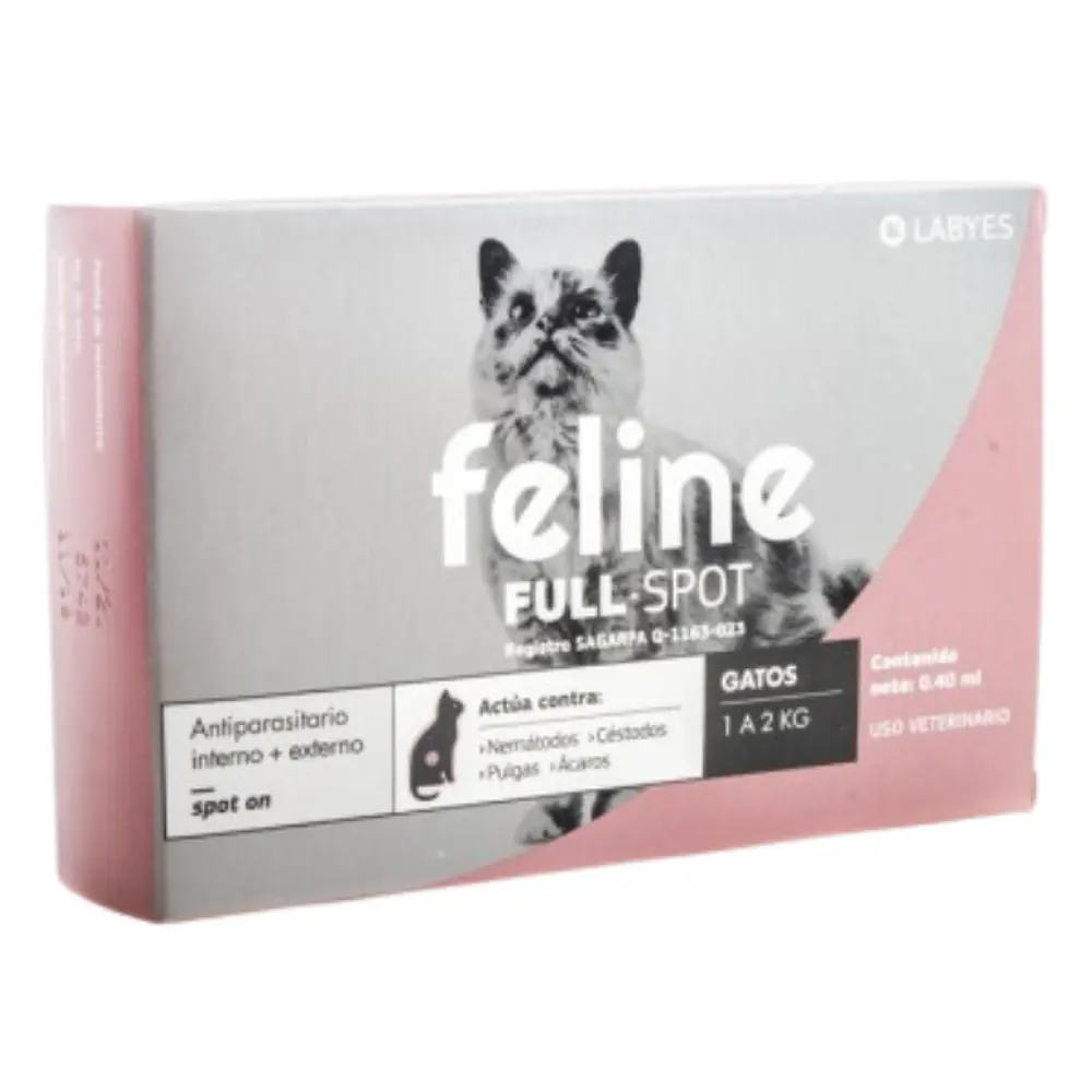 Antiparasitario Feline Labyes Full 1 a 2 kg