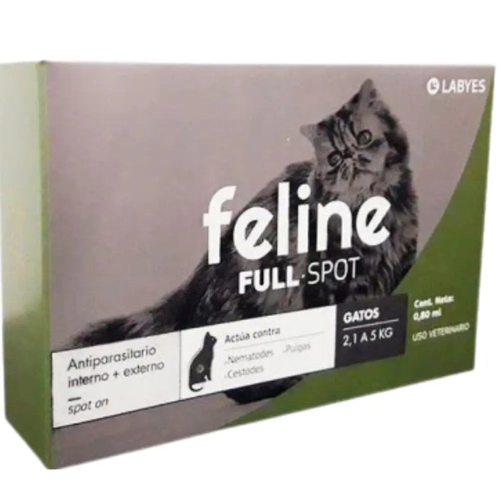 Antiparasitario Feline Labyes Full 2.1 a 5 kg
