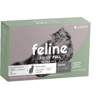 Antiparasitario Feline Labyes Full 2.1 a 5 kg