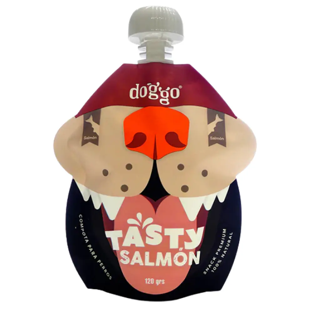 COMPOTA PERRO SALMÓN DOGGO 120GR
