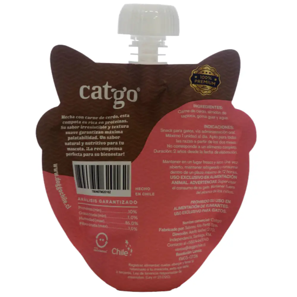 COMPOTA PARA GATO CERDO CATGO 120GR