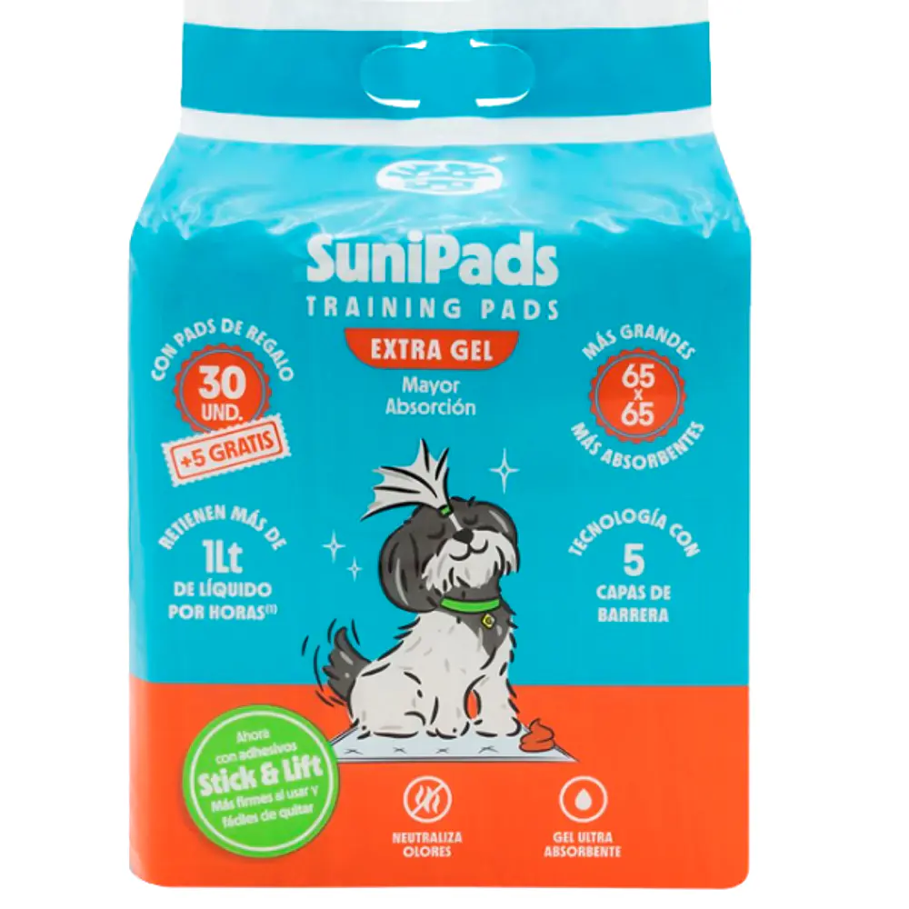 SABANILLA SUNIPADS 30+5 UNIDADADES 65 X 65 CM